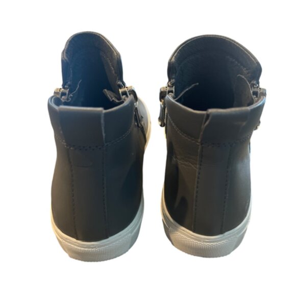 Womens Skechers Vaso Bota Leather Sneaker Bootie Size 7 Grey - Picture 6 of 7